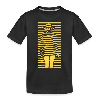 Schöne weibliche Farbe Mode bunte Frau Kunst - Kinder Premium Bio T-Shirt - Schwarz - Vorne