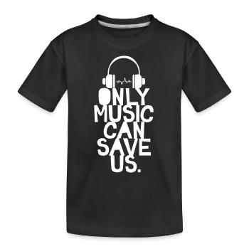 Seulement de la musique - T-shirt bio Premium Enfant - noir - Devant