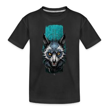 Mystérieux lémurien Aye-Aye - T-shirt bio Premium Enfant - noir - Devant