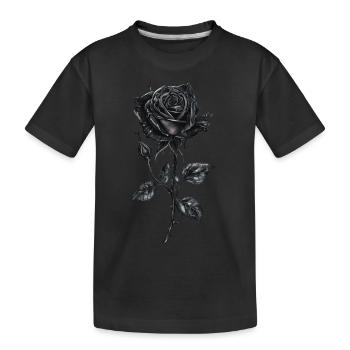 Black Rose - Kids' Premium Organic T-Shirt - black - Front