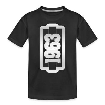Born in 1963 - Kids' Premium Organic T-Shirt - black - Front