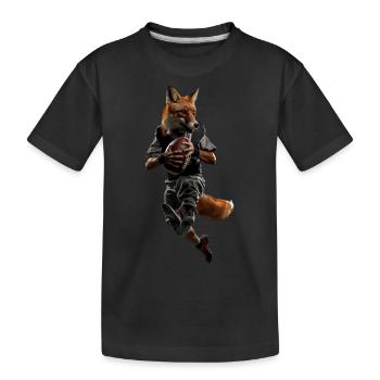 Fuchs - Kinder Premium Bio T-Shirt - Schwarz - Vorne