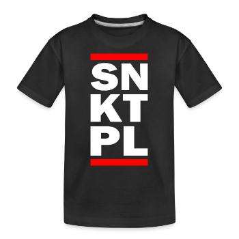 SNKTPL - Kinder Premium Bio T-Shirt - Schwarz - Vorne