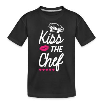Embrassez le chef - T-shirt bio Premium Enfant - noir - Devant