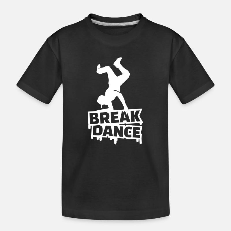 Breakdance - Kinder Premium Bio T-Shirt - Schwarz