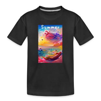 Summer Dream - Kids' Premium Organic T-Shirt - black - Front