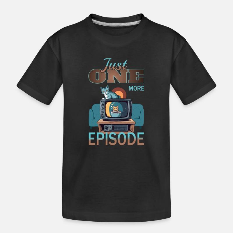 Chat dans les airs - T-shirt bio Premium Enfant - noir