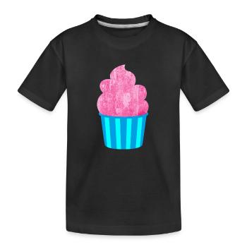Cream Mug Strips Pink Summer Cream - T-shirt bio Premium Enfant - noir - Devant
