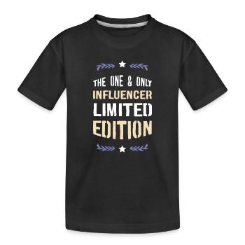 L’édition One & Only Influencer - T-shirt bio Premium Enfant - noir - Devant