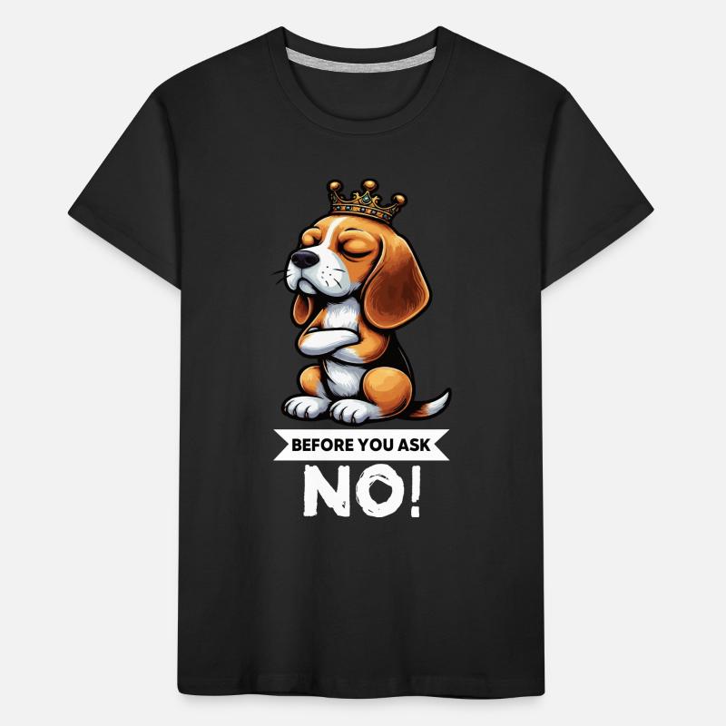 Avant de demander Beagle Beagle Propriétaire de Beagle Beagle Holder T-shirt bio Premium Enfant