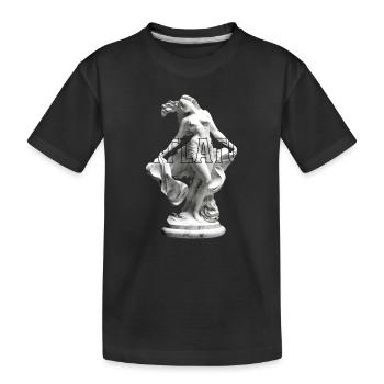 Marble Sculpture Dance Pose - Kids' Premium Organic T-Shirt - black - Front