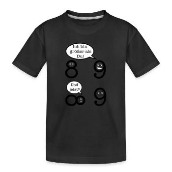 Mathematics Joke - Kids' Premium Organic T-Shirt - black - Front