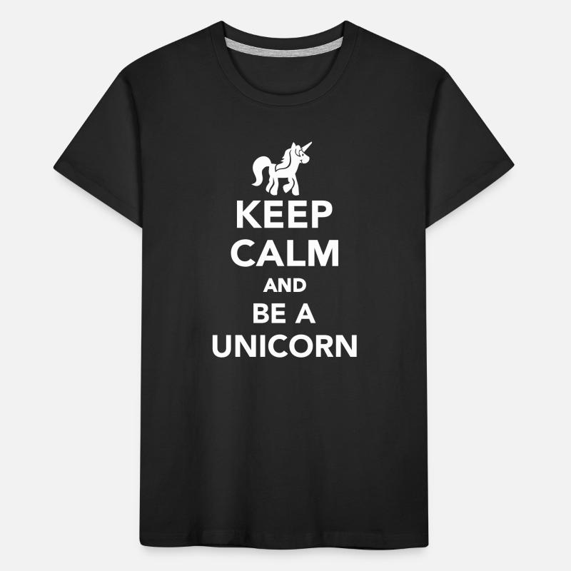 Keep calm and be a unicorn Kids' Premium Organic T-Shirt