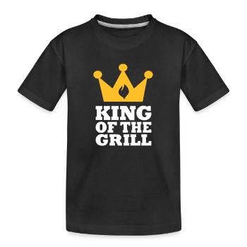 Grillen - Kinder Premium Bio T-Shirt - Schwarz - Vorne