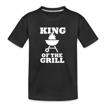 Grillen - Kinder Premium Bio T-Shirt - Schwarz - Vorne