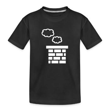 Cheminée - T-shirt bio Premium Enfant - noir - Devant