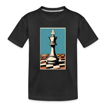 Échecs | Pièce d’échecs | Joueur d’échecs - T-shirt bio Premium Enfant - noir - Devant