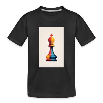 Échecs | Pièce d’échecs | Joueur d’échecs - T-shirt bio Premium Enfant - noir - Devant
