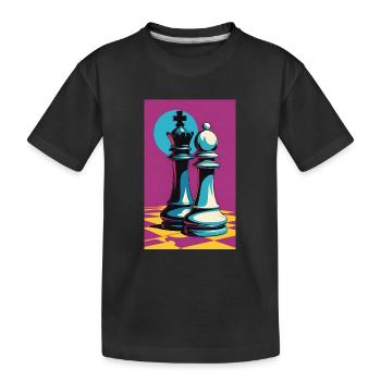 Échecs | Pièce d’échecs | Joueur d’échecs - T-shirt bio Premium Enfant - noir - Devant
