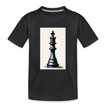 Échecs | Pièce d’échecs | Joueur d’échecs - T-shirt bio Premium Enfant - noir - Devant