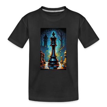 Échecs | Pièce d’échecs | Joueur d’échecs - T-shirt bio Premium Enfant - noir - Devant