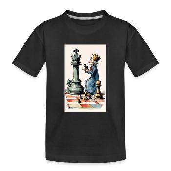 Échecs | Pièce d’échecs | Joueur d’échecs - T-shirt bio Premium Enfant - noir - Devant