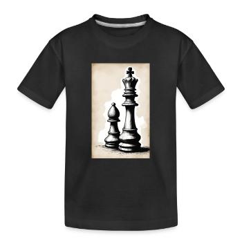 Échecs | Pièce d’échecs | Joueur d’échecs - T-shirt bio Premium Enfant - noir - Devant