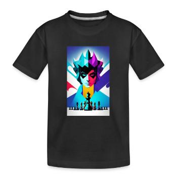 Échecs | Pièce d’échecs | Joueur d’échecs - T-shirt bio Premium Enfant - noir - Devant