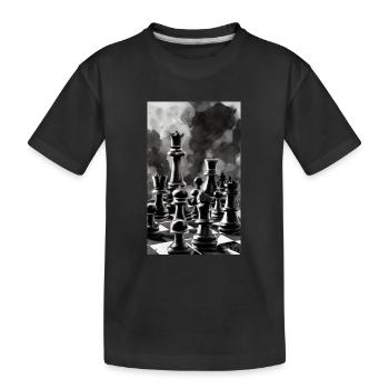 Échecs | Pièce d’échecs | Joueur d’échecs - T-shirt bio Premium Enfant - noir - Devant