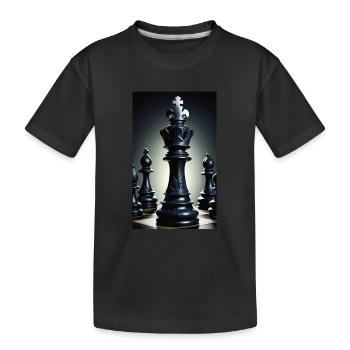 Échecs | Pièce d’échecs | Joueur d’échecs - T-shirt bio Premium Enfant - noir - Devant