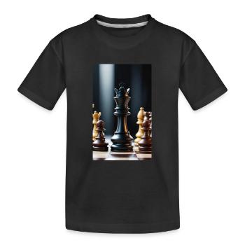 Échecs | Pièce d’échecs | Joueur d’échecs - T-shirt bio Premium Enfant - noir - Devant