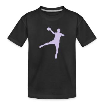 Handball - T-shirt bio Premium Enfant - noir - Devant