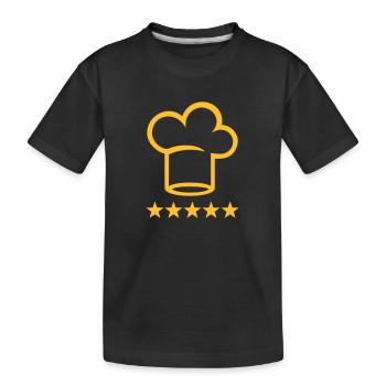 Cuisinier - T-shirt bio Premium Enfant - noir - Devant