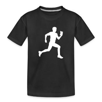 Orienteering - Kids' Premium Organic T-Shirt - black - Front