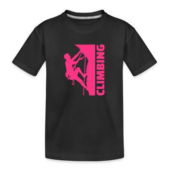 Climbing - T-shirt bio Premium Enfant - noir - Devant