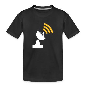 Wlan - Kids' Premium Organic T-Shirt - black - Front