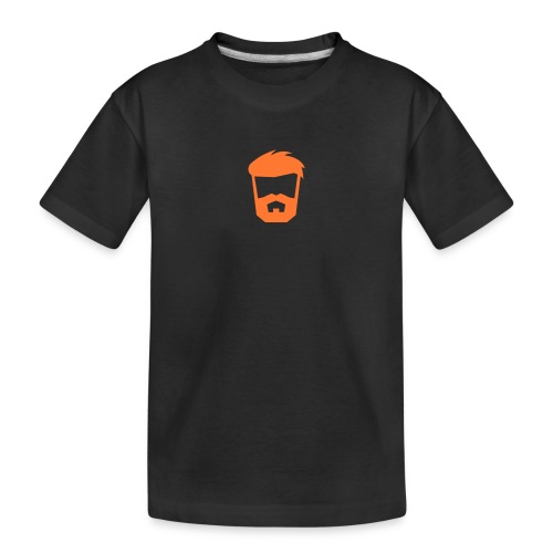 beard orange png - Ekologisk premium-T-shirt barn