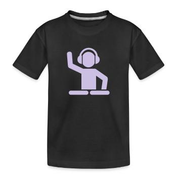 DJ - T-shirt bio Premium Enfant - noir - Devant
