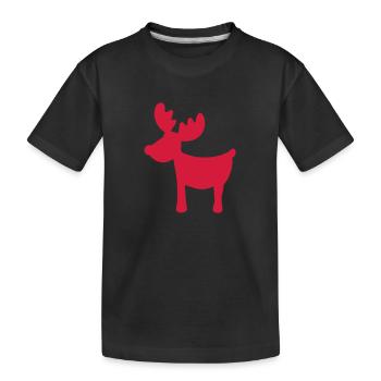 Renne Élan - T-shirt bio Premium Enfant - noir - Devant