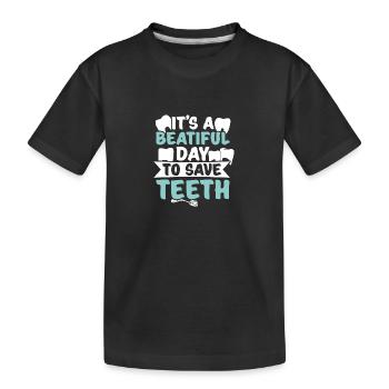 Dentistes | Cadeaux de dentiste de dentiste de profession - T-shirt bio Premium Enfant - noir - Devant