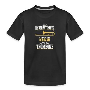Trombone - T-shirt bio Premium Enfant - noir - Devant