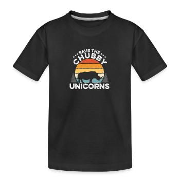 Rhinocéros Rhinocéros - T-shirt bio Premium Enfant - noir - Devant
