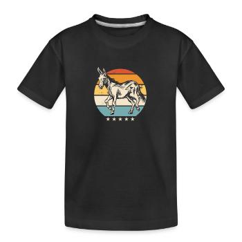 Donkey Donkey Animal - Kids' Premium Organic T-Shirt - black - Front