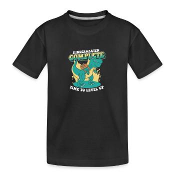 Kindergartenabschluss Grundschule - Kinder Premium Bio T-Shirt - Schwarz - Vorne