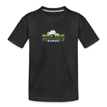 Tondeuse à gazon Tondeuse à gazon Jardin - T-shirt bio Premium Enfant - noir - Devant