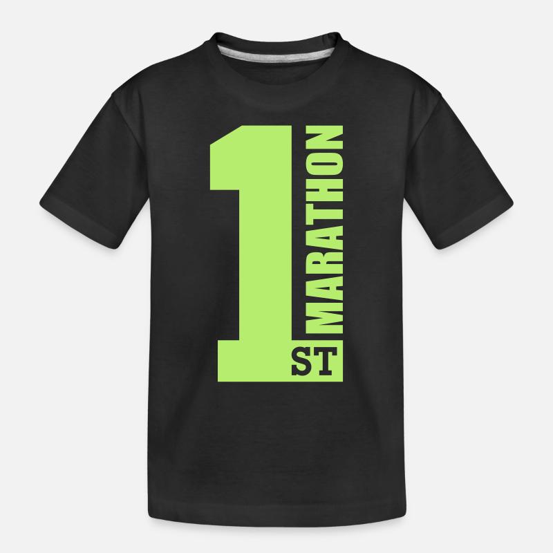 1st Marathon - T-shirt bio Premium Enfant - noir