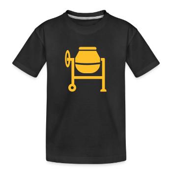 Constructeur en béton - T-shirt bio Premium Enfant - noir - Devant