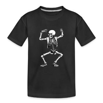 Squelette dansant - T-shirt bio Premium Enfant - noir - Devant
