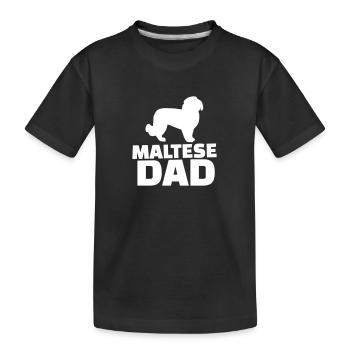 Maltese Dad - T-shirt bio Premium Enfant - noir - Devant