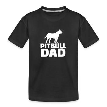 Pitbull Dad - T-shirt bio Premium Enfant - noir - Devant